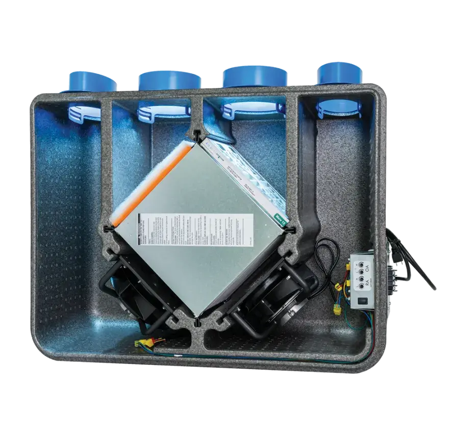 ET-255MF-P340-XC0 RenewAire ERVS - AERI Top Port ERV Foam Cab