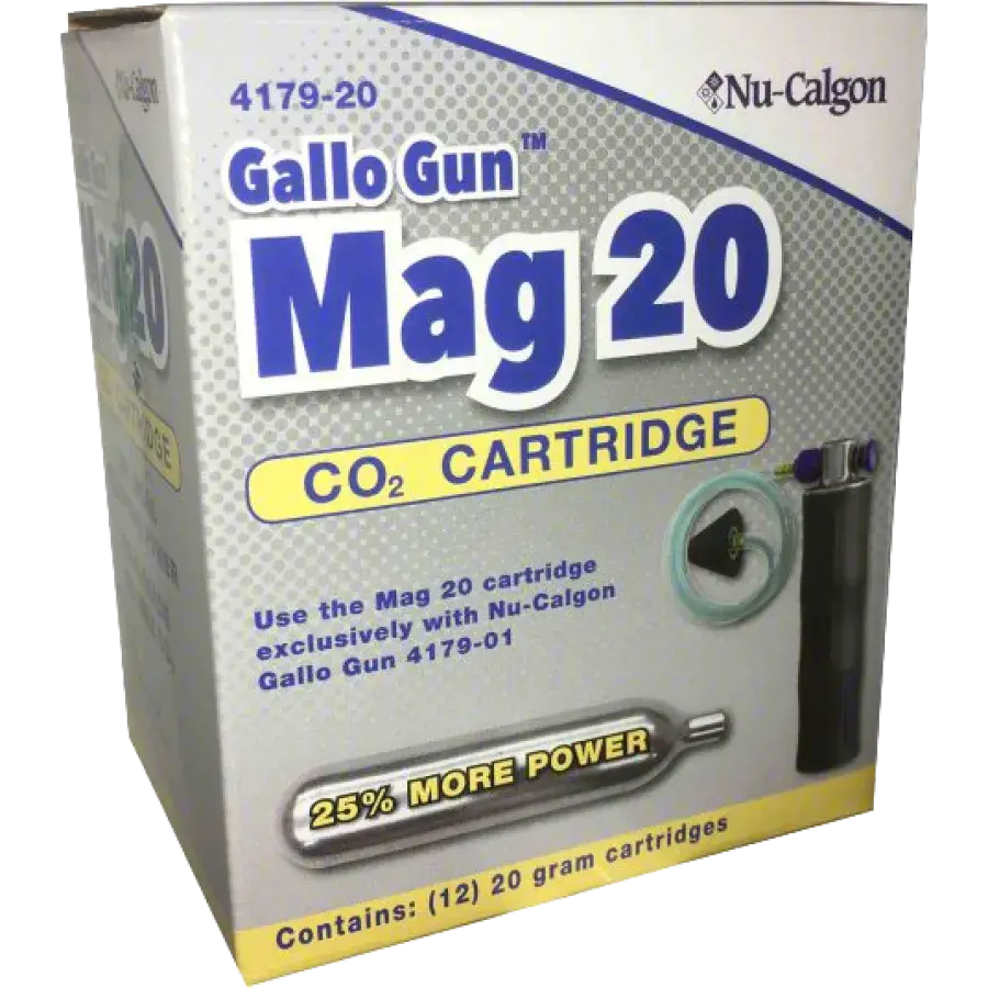 4179-20 Nu-Calgon CO2 Cartridges