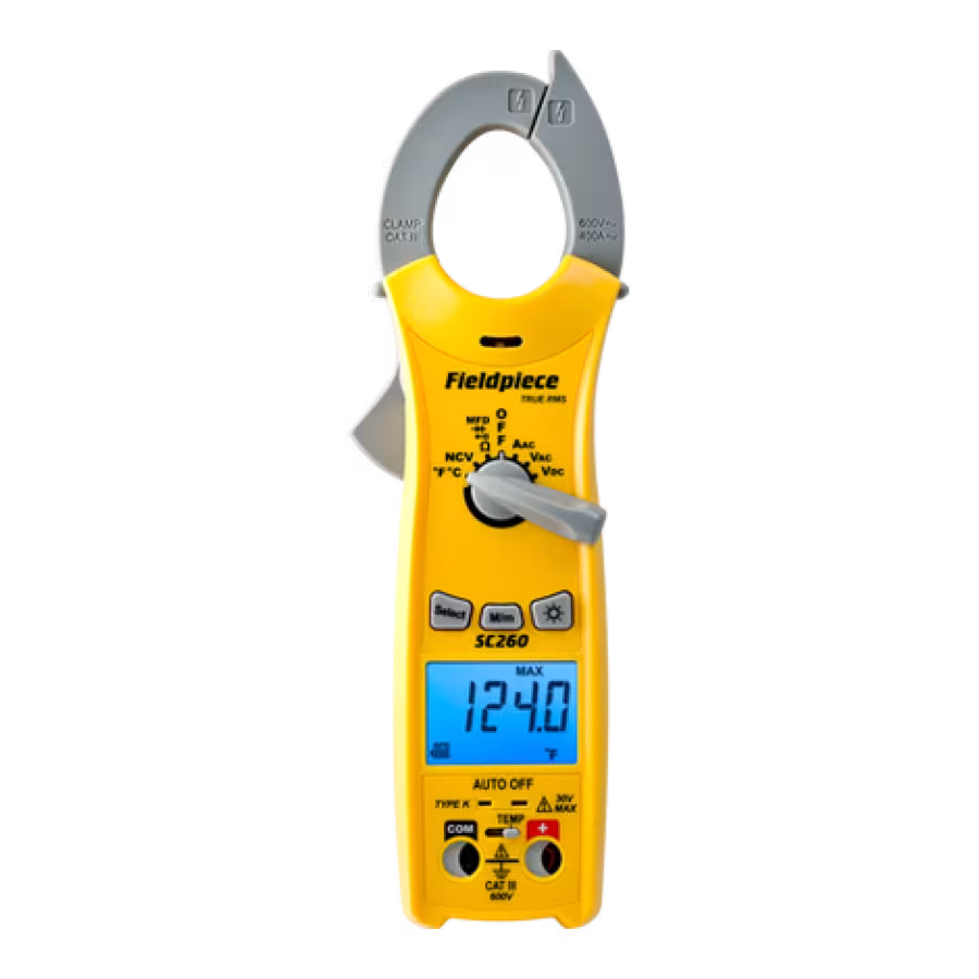 SC260 Fieldpiece Compact Clamp Meter TRMS Mag