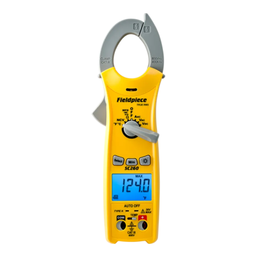 SC260 Fieldpiece Compact Clamp Meter TRMS Mag
