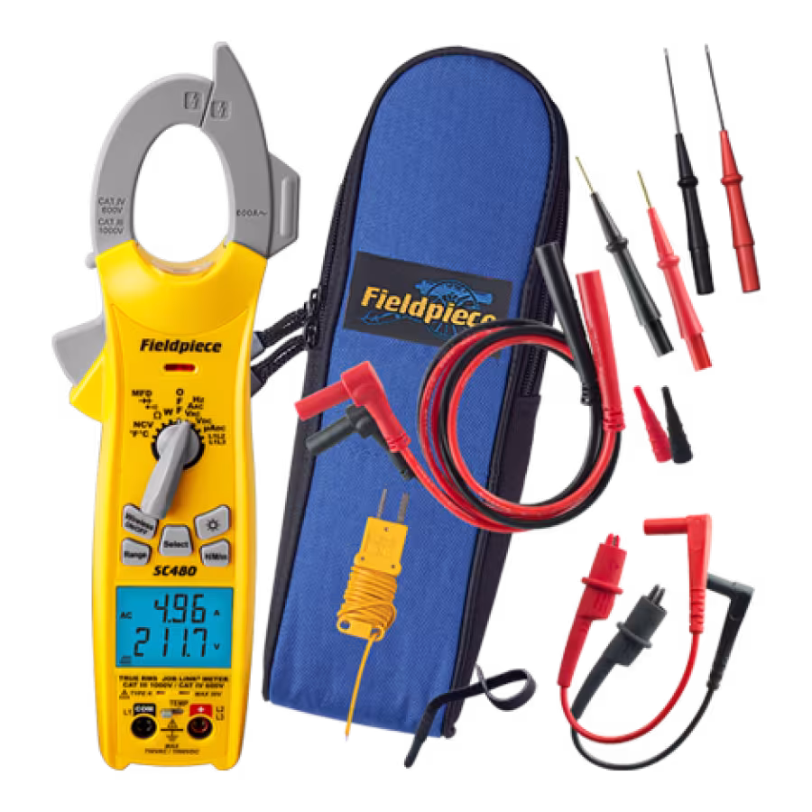 SC480 Fieldpiece Job Link® System Power Clamp Meter with 1000VDC