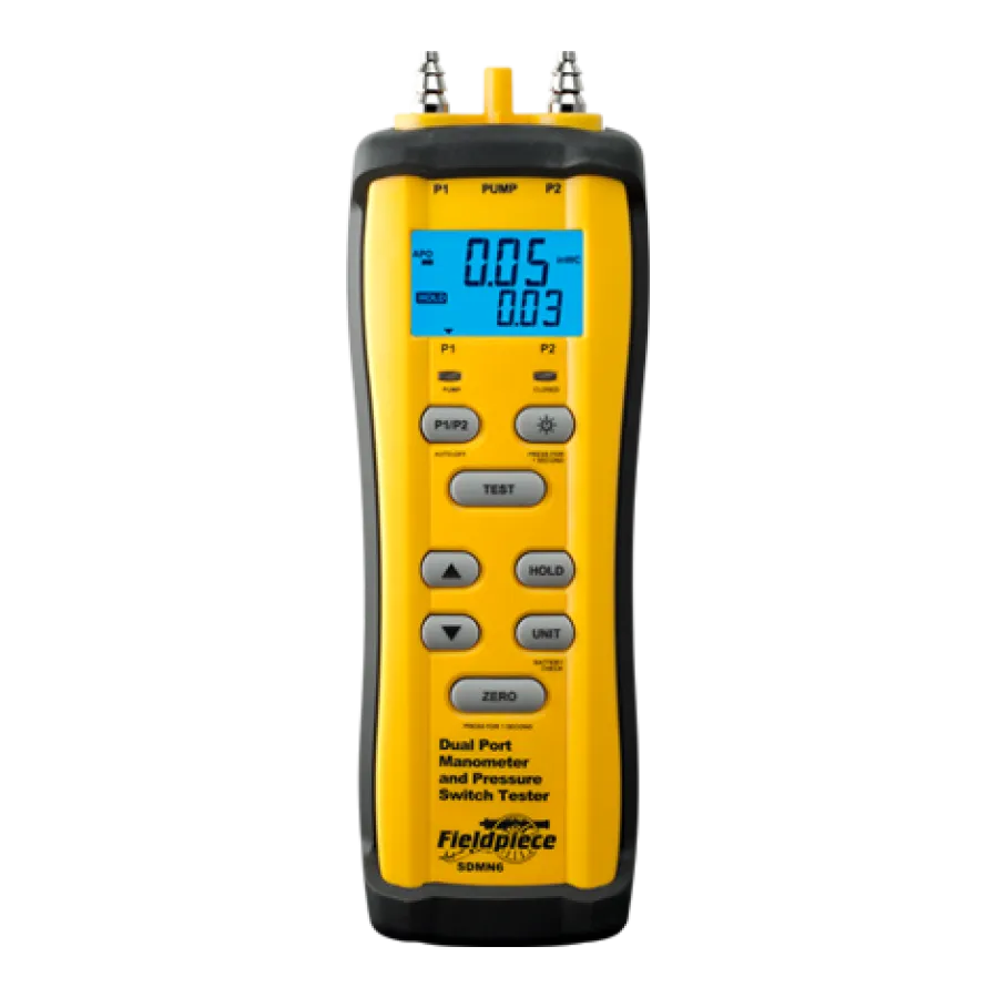 SDMN6 Fieldpiece Dual Port Manometer