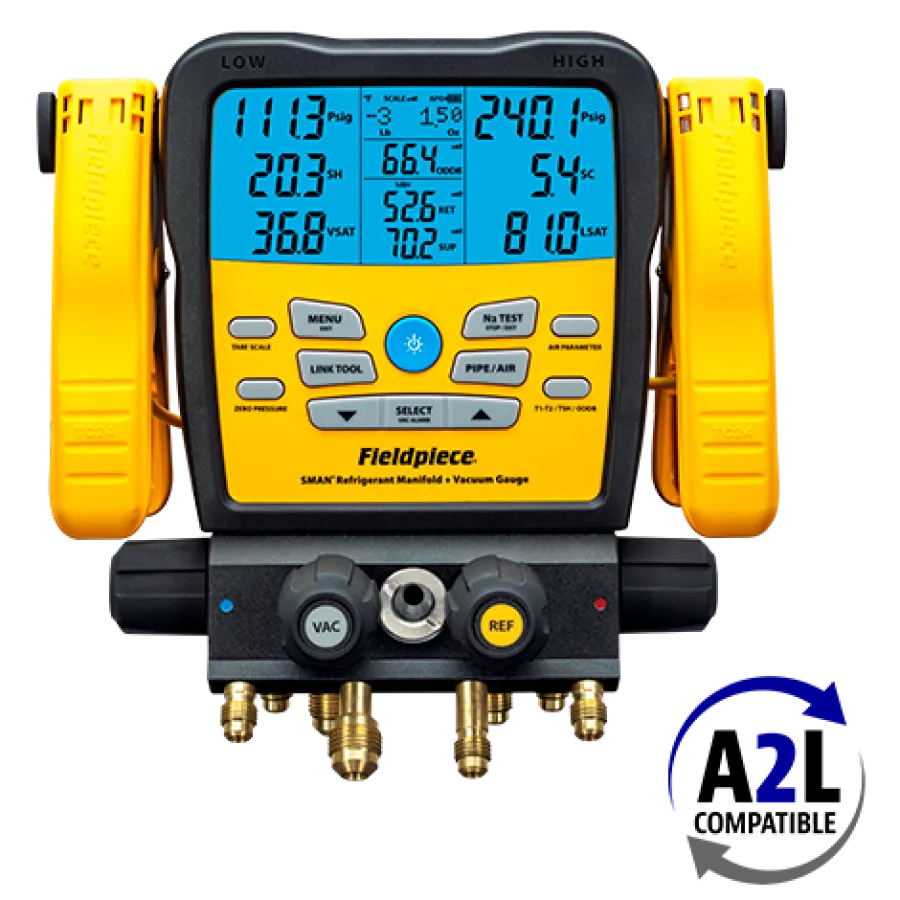 SM482V Fieldpiece Wireless 4 Port Manifold - A2L Compatible
