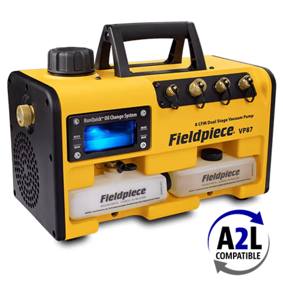 VP87 Fieldpiece Vacuum Pump 8 CFM (DC Motor) - A2L Compatible