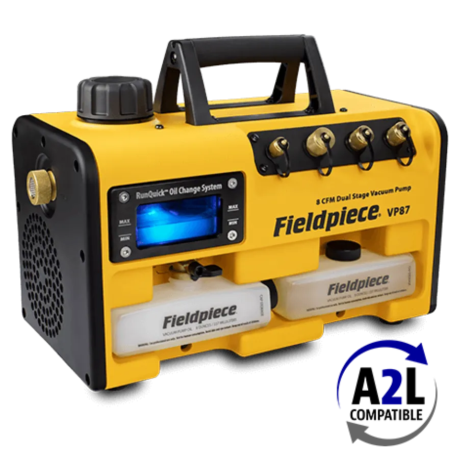 VP87 Fieldpiece Vacuum Pump 8 CFM (DC Motor) - A2L Compatible