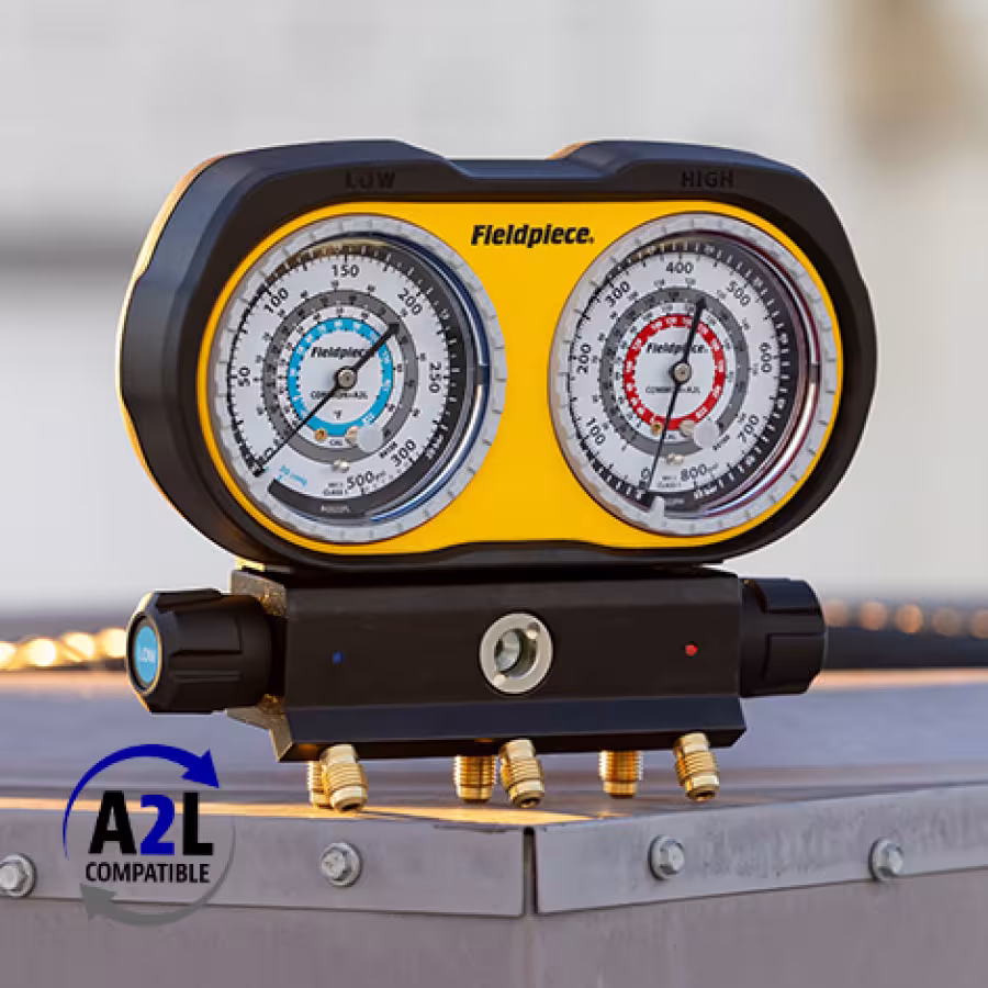 GS322F Fieldpiece Manifold Gauges - A2L Compatible