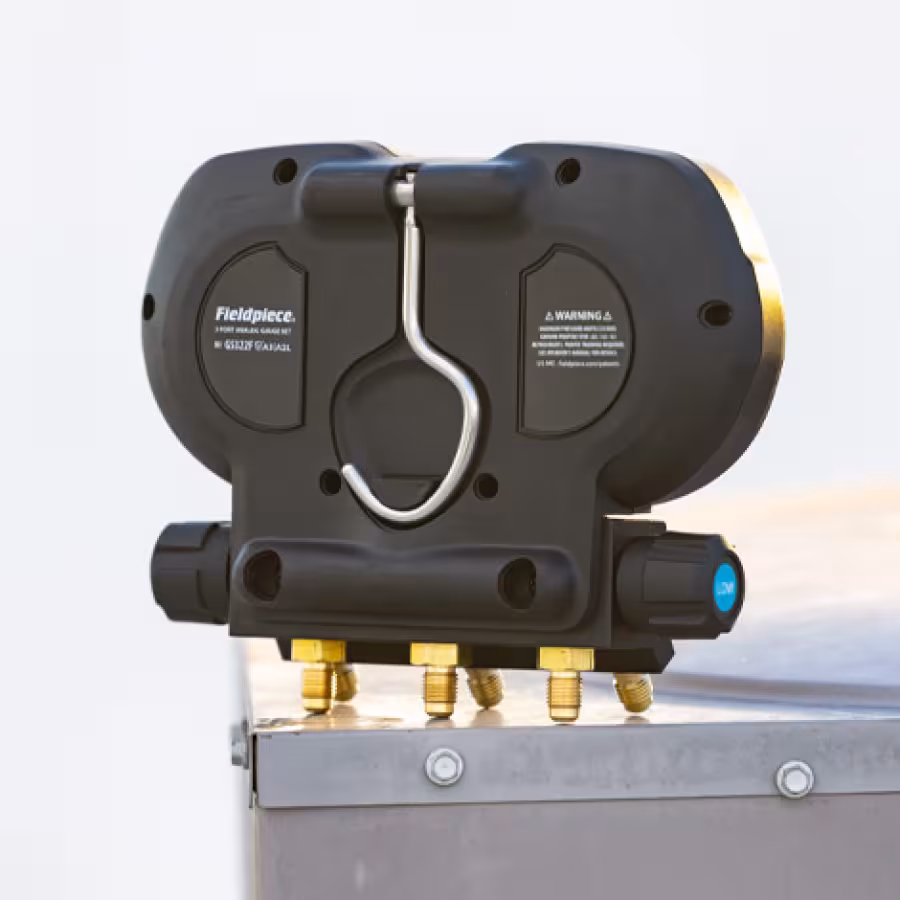GS322F Fieldpiece Manifold Gauges - A2L Compatible backview