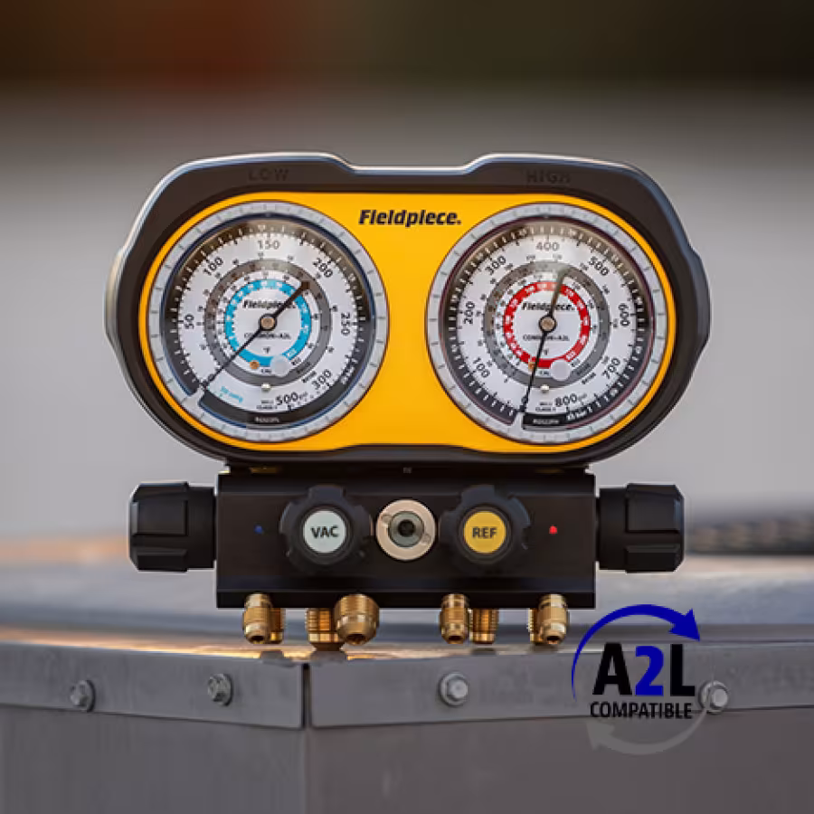 GS422F Fieldpiece Manifold Gauges 4 port - A2L Compatible